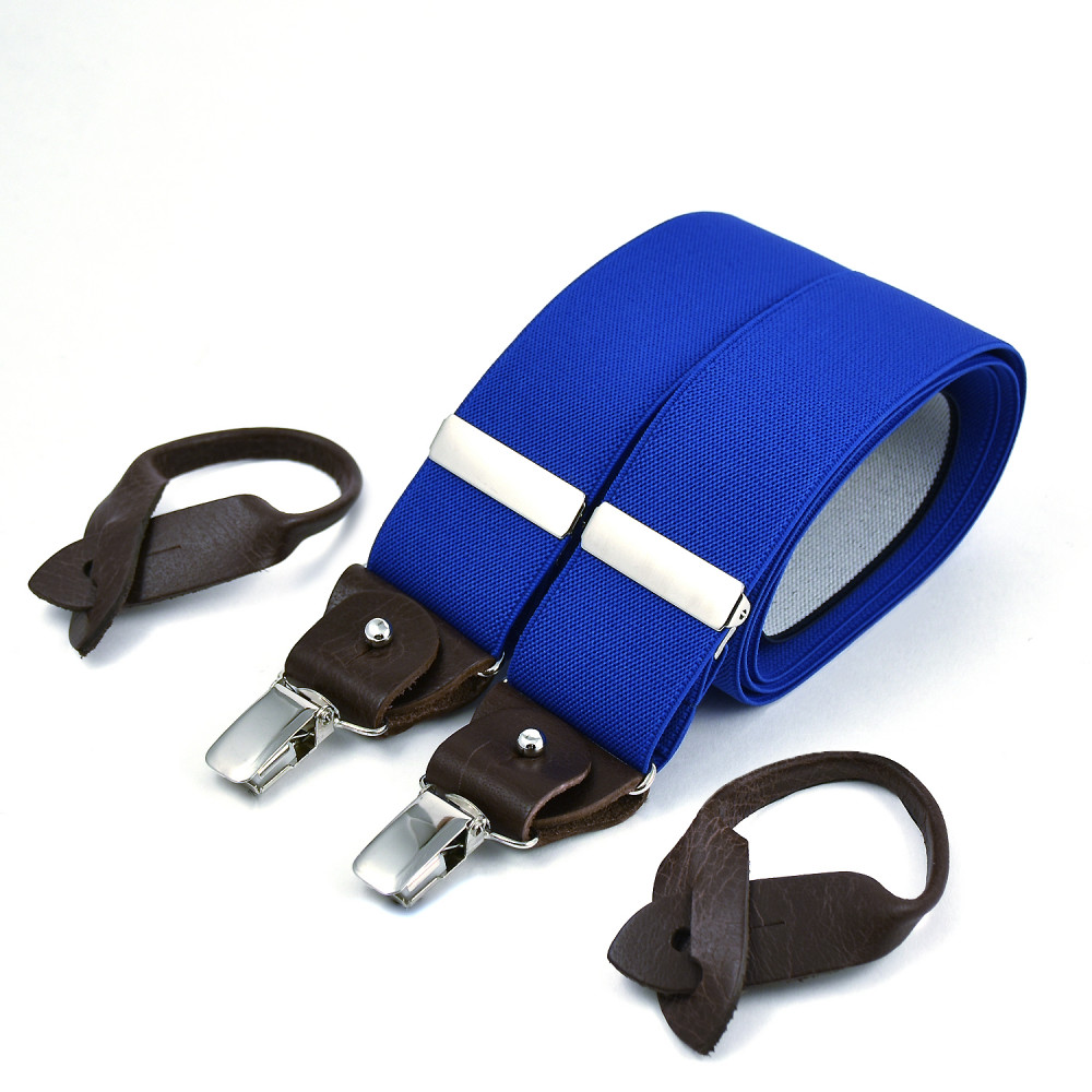 Fefè Napoli - Blue Rhombhus Gentleman Suspenders - Braces - Handmade in  Italy - Luxury Exclusive Collection - Avvenice